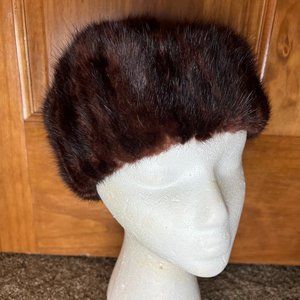 Vintage 1950's Fur beret by Mr Henri